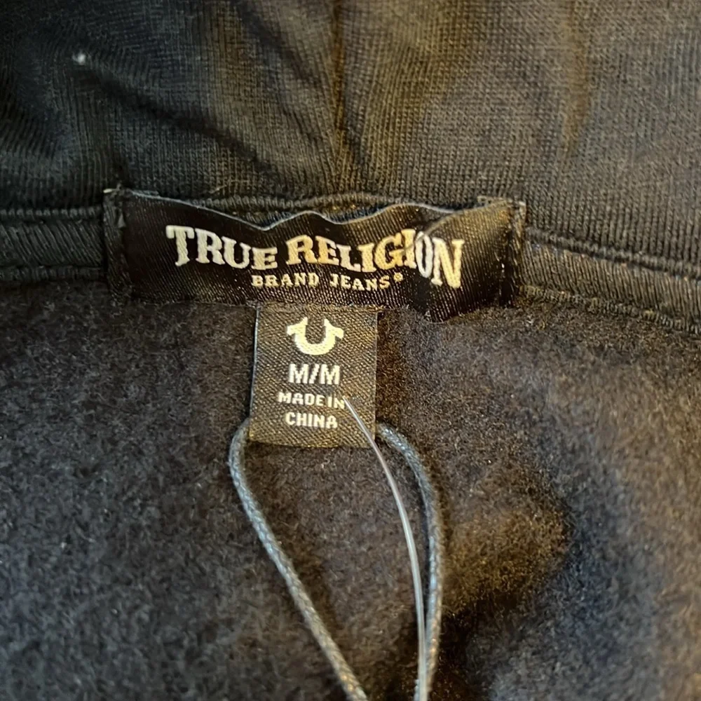 NWT True Religion Horseshoe Logo Zipper Hoodie Jacket Men’s Black M